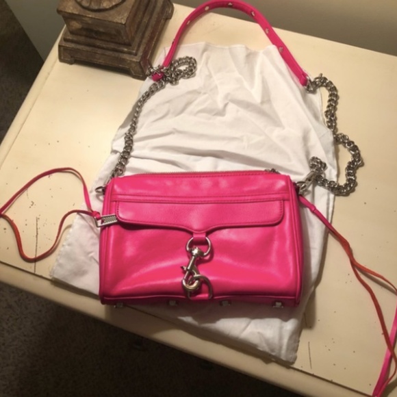 Rebecca Minkoff HOT PINK MINI MAC - Picture 1 of 4